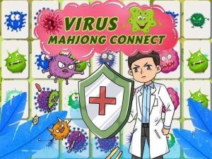 Virus Mahjong Connection Puzzle Game