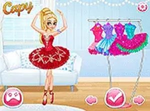 Princesses First Ballet Class Dress Up Game