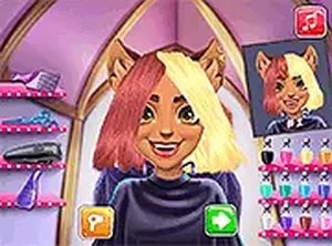 Clawdia Wolfgirl Hairstyle Challenge Online Dress-Up Game