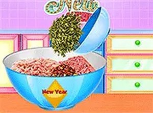 Princesses New Year Savory Donut Cooking Game Online - Cooking Game